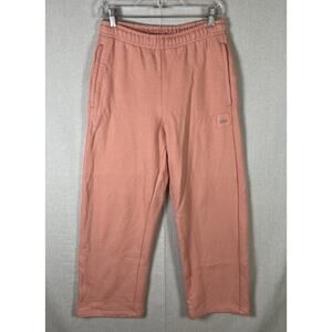 Alo Yoga Renown Heavy Weight Sweatpants Fleece Womens Size Medium Pink Excellent